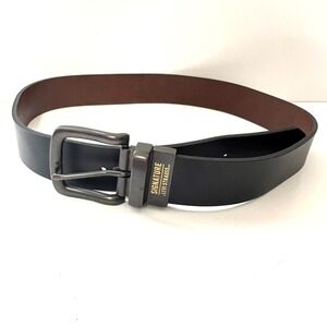 Signature Levi Strauss & Co. Black Leather Belt Casual Reversible‎ 32/30